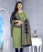 Picture of Magnificent Parrot Green Cotton Salwar Kameez