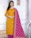 Picture of Classy Yellow Cotton Salwar Kameez