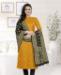 Picture of Bewitching Yellow Cotton Salwar Kameez