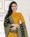 Picture of Bewitching Yellow Cotton Salwar Kameez