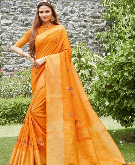 Picture of Classy Musturd Casual Saree