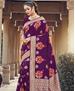 Picture of Alluring Voilet Casual Saree