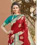 Picture of Excellent Red Silk Saree