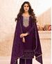 Picture of Ideal Wine Straight Cut Salwar Kameez