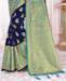 Picture of Stunning Navy Blue Casual Saree