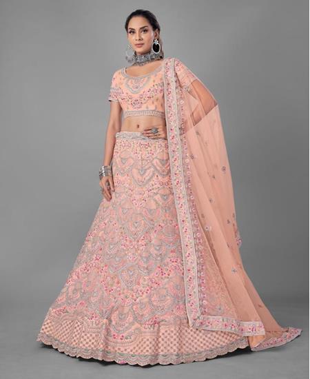 Picture of Superb Peach Lehenga Choli