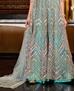 Picture of Beautiful Mint Blue Straight Cut Salwar Kameez