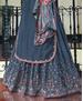 Picture of Fascinating Stone Blue Straight Cut Salwar Kameez