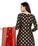 Picture of Shapely Black Cotton Salwar Kameez