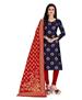 Picture of Alluring Nevy Blue Cotton Salwar Kameez