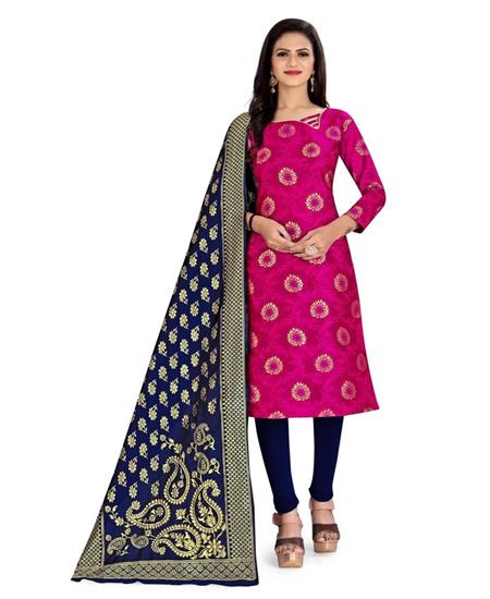 Picture of Beauteous Pink Cotton Salwar Kameez