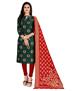 Picture of Alluring Green Cotton Salwar Kameez