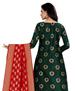 Picture of Alluring Green Cotton Salwar Kameez