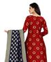 Picture of Comely Red Cotton Salwar Kameez