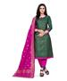 Picture of Magnificent Green Cotton Salwar Kameez