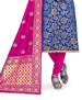 Picture of Superb Blue Cotton Salwar Kameez