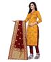 Picture of Fine Yellow Straight Cut Salwar Kameez