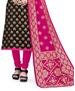 Picture of Splendid Black Straight Cut Salwar Kameez