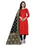 Picture of Amazing Red Straight Cut Salwar Kameez