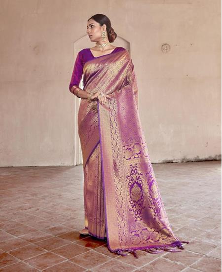 Picture of Classy Purple Designer Saree