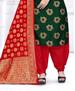 Picture of Superb Dark Green Cotton Salwar Kameez