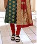 Picture of Beautiful Green Cotton Salwar Kameez