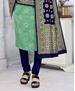 Picture of Taking Light Green Cotton Salwar Kameez