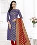 Picture of Ideal Royal Blue Cotton Salwar Kameez