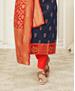 Picture of Ideal Navy Blue Cotton Salwar Kameez