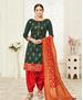 Picture of Pretty Green Cotton Salwar Kameez