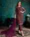 Picture of Alluring Violet Straight Cut Salwar Kameez