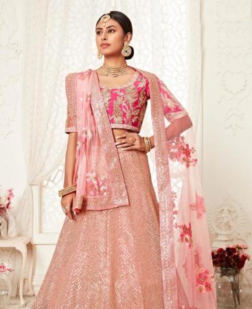 Picture of Enticing Pink Lehenga Choli