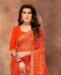 Picture of Marvelous Orange Casual Saree