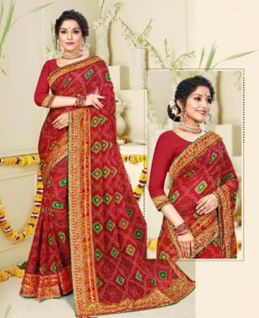 Picture of Exquisite Maroon Casual Saree