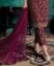 Picture of Resplendent Wine Straight Cut Salwar Kameez