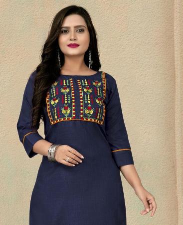 Picture of Shapely Blue Kurtis & Tunic