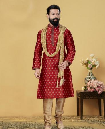 Picture of Splendid Red Kurtas