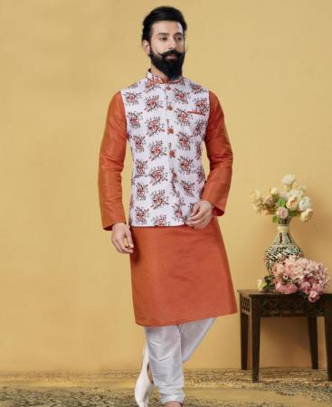 Picture of Exquisite Orange Kurtas