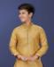 Picture of Charming Golden Kids Kurta Pyjama