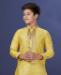 Picture of Bewitching Yellow Kids Kurta Pyjama