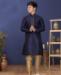 Picture of Ideal Navy Blue Kids Kurta Pyjama