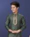 Picture of Fine Green Kids Kurta Pyjama