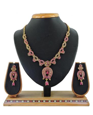 Picture of Superb Pink Necklace Set