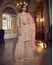 Picture of Fine Peach Straight Cut Salwar Kameez