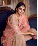 Picture of Fine Peach Straight Cut Salwar Kameez