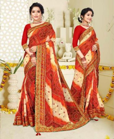 Picture of Well Formed Multi Casual Saree