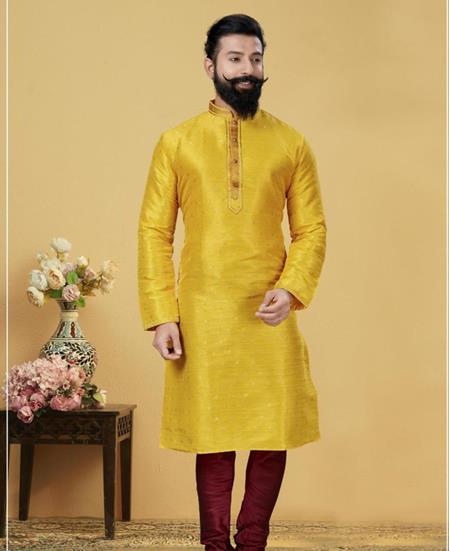 Picture of Resplendent Yellow Kurtas