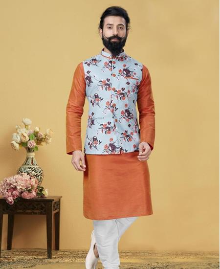 Picture of Graceful Orange Kurtas