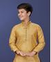 Picture of Charming Golden Kids Kurta Pyjama