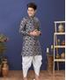 Picture of Stunning Navy Blue Kids Kurta Pyjama